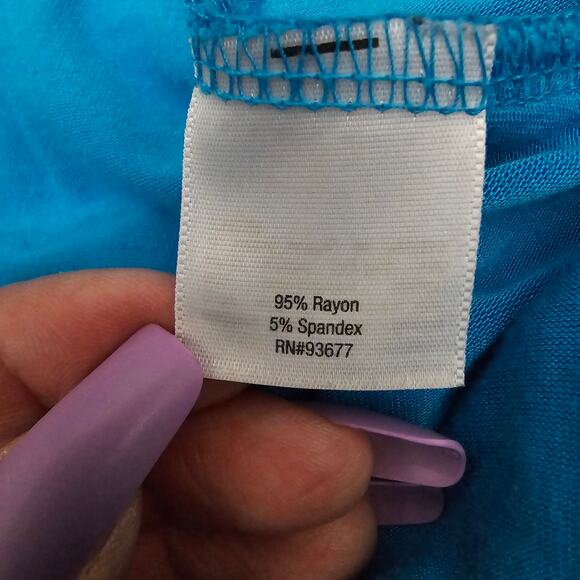 Women's A.N.A Azul Adjustable Strap Plunge V-Neck Ruffle Long Maxi Dress Size M - Picture 6 of 7